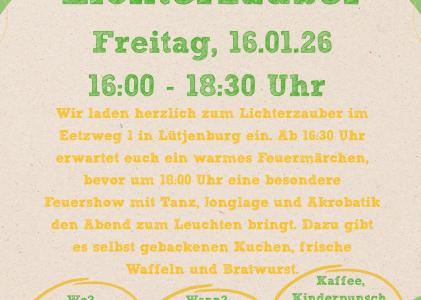 Lichterzauber im SOS-Kinderdorf Lütjenburg